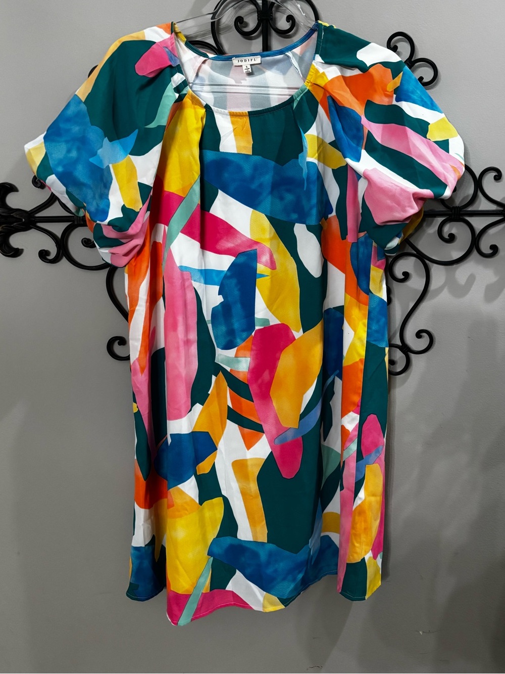 Jodifl Multi-Colored Patterned Shirt Dress | S